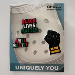 Brand New BLM Crocs Jibbitz